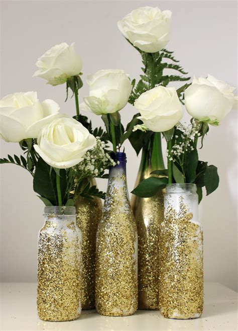 Diy Glitter Vase For Nye Petal Talk