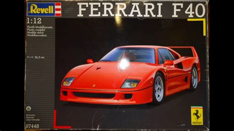 Revell 112 Ferrari F40 Model Car Kit 07448 Youtube