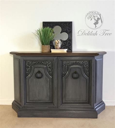 Relatively goof proof, gel stains contain urethane. Cabinet in Driftwood & Pitch Black Glaze | General ...