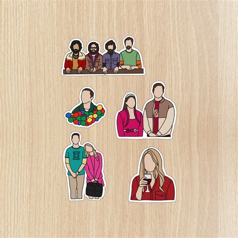The Big Bang Theory Tv Show Sticker Pack Etsy