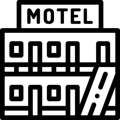 Motel Detailed Rounded Lineal Icon