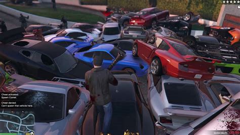 Grand Theft Auto V 100 Cars Explosion Youtube