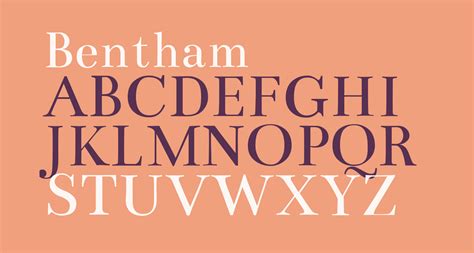 Bentham Free Font What Font Is