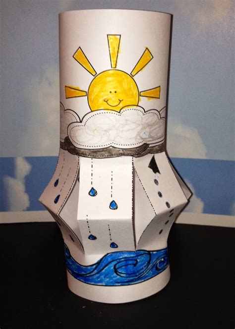 Water Cycle Wind Sock Craft For Weather Science Fun Water Cycle Craft