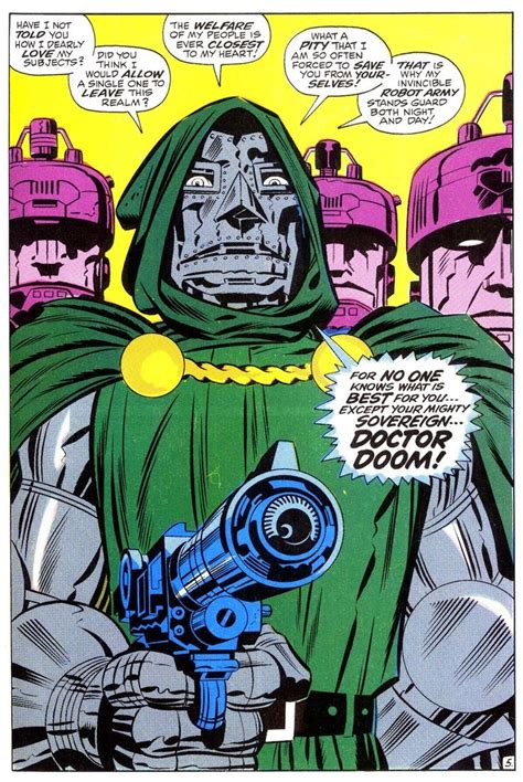 Doctor Doom By Jack Kirby Ink Joe Sinnot Jack Kirby Art Jack Kirby