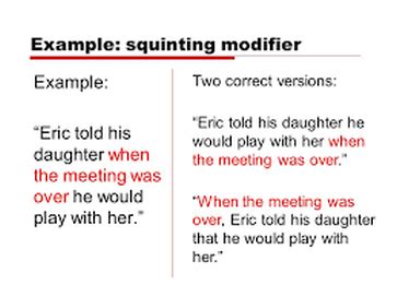 ️ Modifiers with examples. What is a misplaced modifier. 2019-01-16