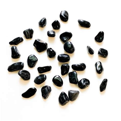 Black Tourmaline Tumbled Stone For Protection And Grounding