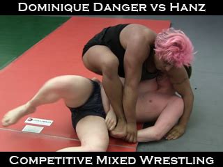 Dominique Danger Vs Hanz Competitive Mixed Wrestling