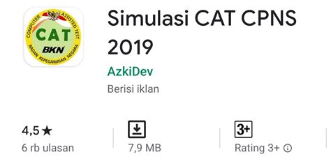 Di dalam aplikasi kabar cpns 2018 ini tersusun juga sejumlah contoh soal cat cpns atau bisa disebut dengan bank soal cpns 2018. Download Aplikasi Simulasi CAT CPNS 2020/2021 Untuk ...