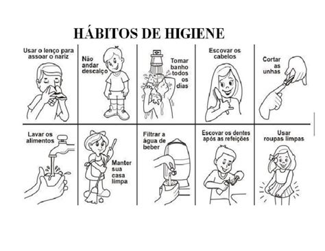 Habitos De Higiene Para Colorear Pdf