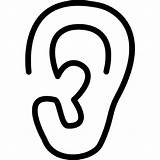 Outline Icon Ear Side Heart Lifeline Lobe Icons Ago sketch template