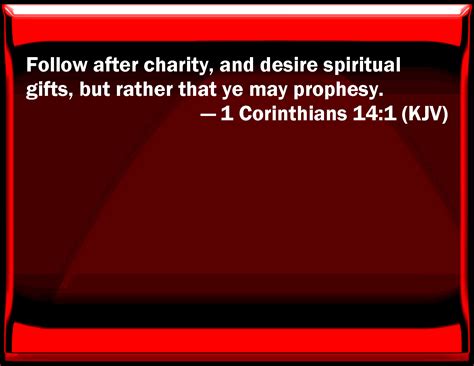 1 Corinthians 141 Follow After Charity And Desire Spiritual Ts
