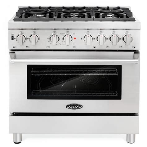 Everyone needs a suave and sophisticated italian in their lives. Cosmo Commercial-Style 36 in. 4.5 cu. ft. Single Oven Dual ...
