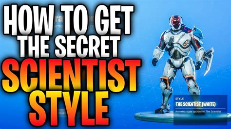 How To Get The Secret White Scientist Selectable Style Back Bling Scientist Skin Easter Egg