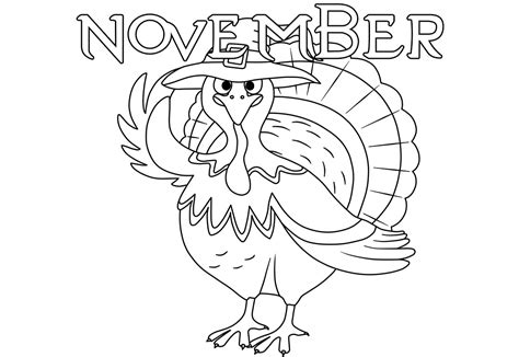 Free Printable November Coloring Sheets Printable Form Templates And