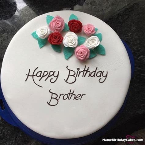 Are you looking for happy birthday cake images with wishes for brother to whom you gonna rock the night. Happy Birthday Brother Cakes, Cards, Wishes
