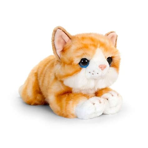 Ginger Tabby Cat Kitten Soft Plush Toy 36cm Keel Toys