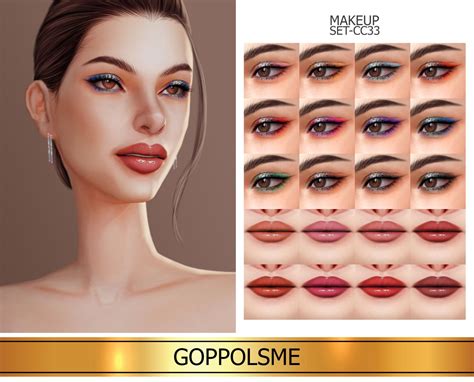 Goppols Me Goppolsme Gpme Gold Glamorous Set Download At Sims
