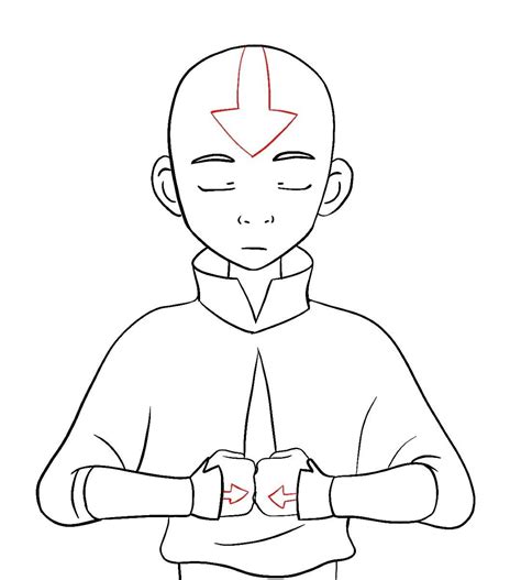 How To Draw Aang Avatar The Last Airbender Avatar The Last Airbender