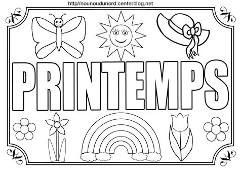 Coloriage maternelle printemps à imprimer tout degorgement