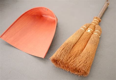 Shuro Handmade Broom With Dustpan Hemp Palm Broom And Japanese Etsy