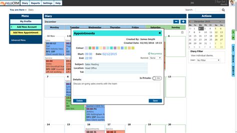 Receptionist Appointment Diary Job Scheduling Software System