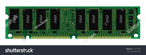 Ram Circuit Boardpcbvector Designeps 10 Stock Vector 114772618