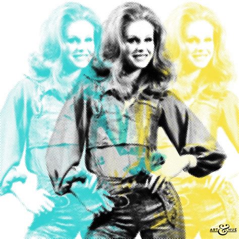 Joanna Lumley Group Stylish Pop Art Bespoke And Custom Art Art And Hue