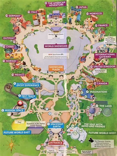 Photos Updated Guidemap Of Epcot