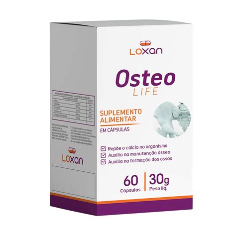Osteo Life 60 Cápsulas Loxan Loxan suplementos