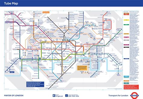 Grande Detallado Mapa Del Tubo De Ciudad De Londres Londres Reino