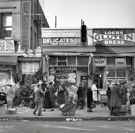 December 1936 Scene Along Bathgate Avenue In The Bronx A Section