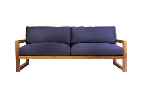 Sofá moderno para sala de estar. Sofá Madeira Marinho - Artemobi