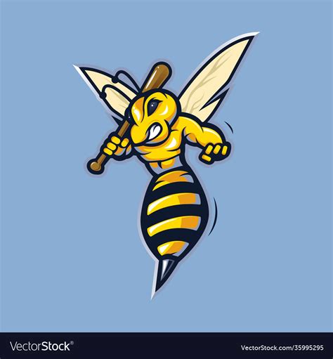 Bee Mascot Royalty Free Vector Image Vectorstock