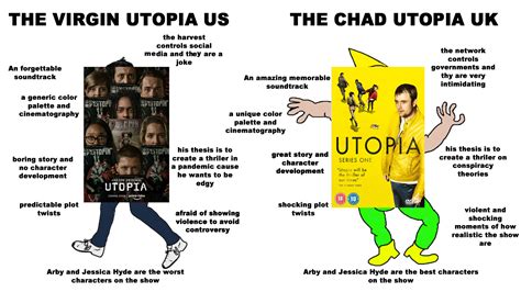 The Virgin Utopia Us Vs The Chad Utopia Uk Rutopiatv