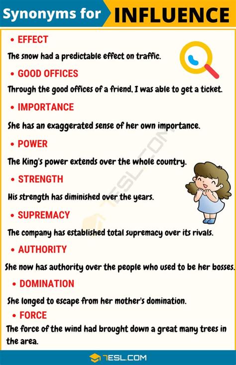 100 Synonyms For Influence With Examples Another Word For Influence