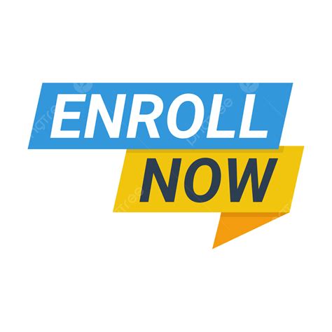 Enroll Now Element Enroll Now Enroll Now Vector Admission Open Label