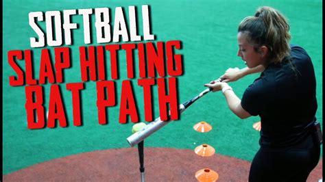 softball slap hitting bat path youtube