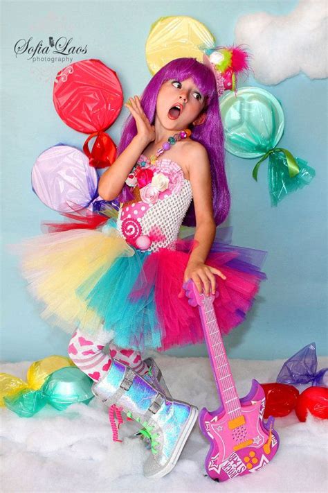 ready to ship size 3 4 katy perry inspired candy land tutu dress and costume halloween