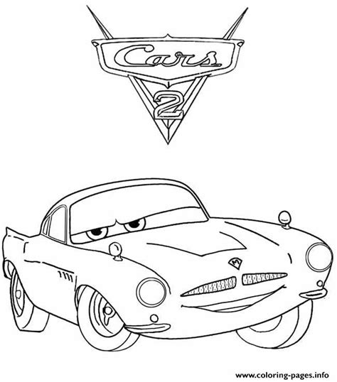 Disney Finn S For Kids Cars 22d3d Coloring Pages Printable