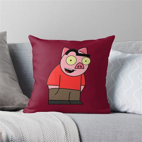 Spanky Ham Crazy Eyes Throw Pillow For Sale By 1squarepear Redbubble
