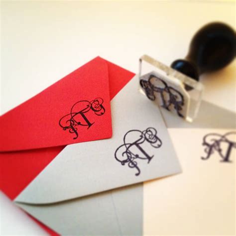 Personalised Monogram Stamp By Stomp Stamps