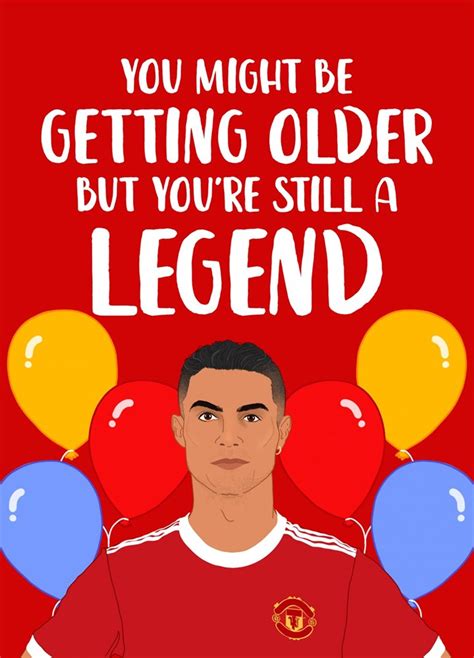 Personalised Cristiano Ronaldo A5 Birthday Card Any Name Age Occasion