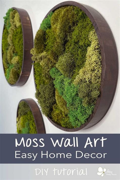 Moss Wall Art Is An Easy Home Decor Project