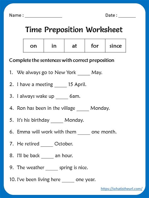 prepositions worksheets for grade 2 - Google Search in ...