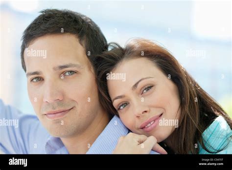 Portrait Of A Romantic Couple Stock Photo Alamy