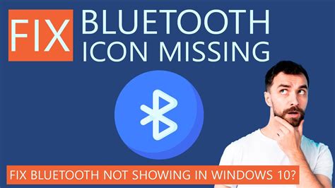 How To Fix Bluetooth Icon Missing From Windows 10 Youtube