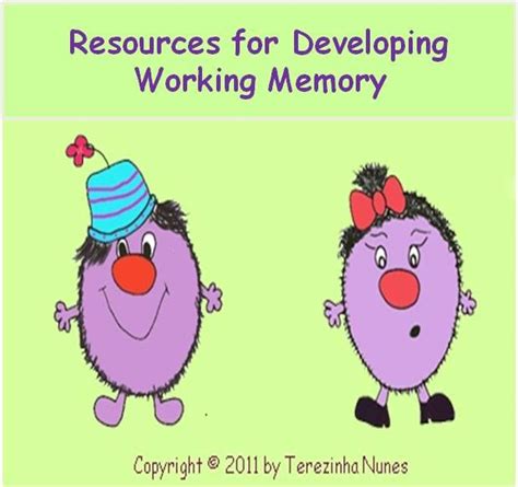 Vary response time, usually in seconds. Resources to improve working memory (^.^) Thanks, Pinterest Pinners, for stopping by, viewing ...