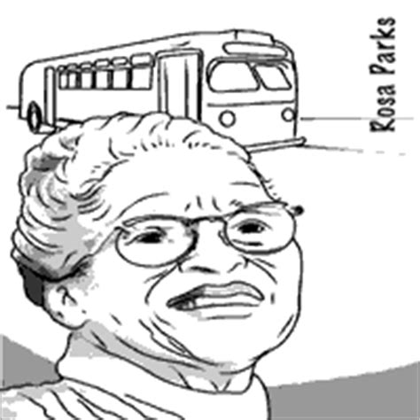 Rosa parks took a bus to montgomery, tennessee, on december 1, 1955. Rosa Parks » Coloring Pages » Surfnetkids
