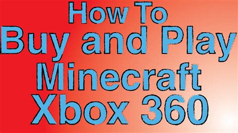 How To Buy And Play Minecraft Xbox 360 Youtube